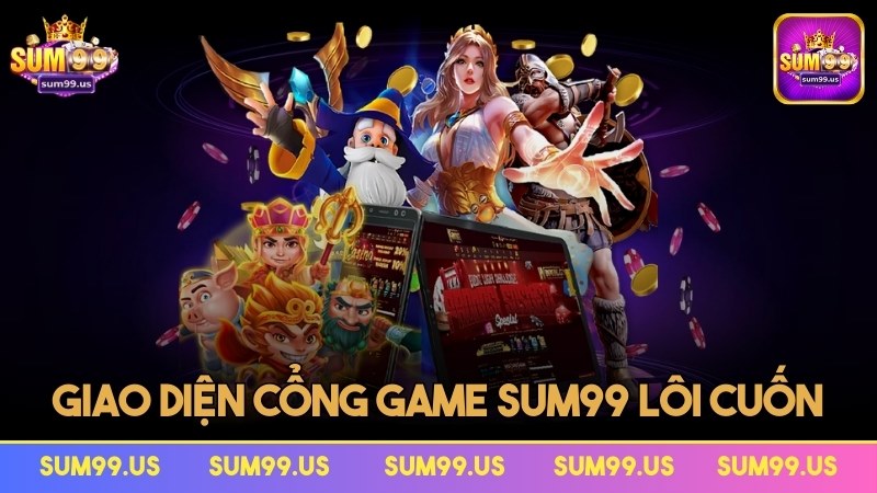 Giao diện cổng game lôi cuốn