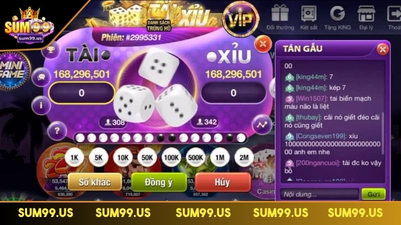 Tổng quan game Tài xỉu Sum99